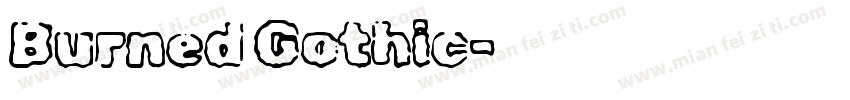 Burned Gothic字体转换